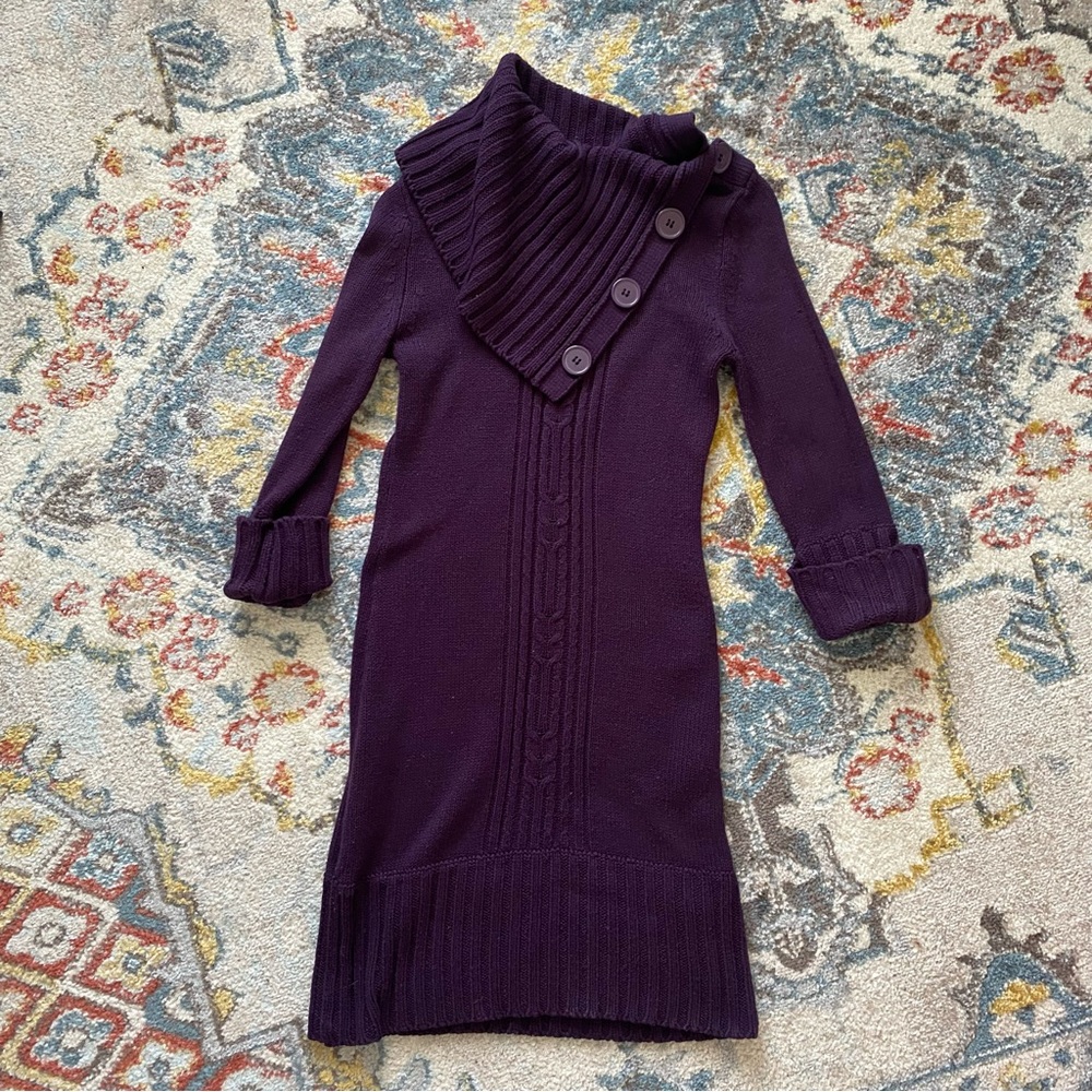 Purple Sweater Dress
